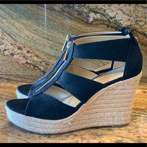 Michael Kors Berkley Weave Canvas Espadrille Wedge